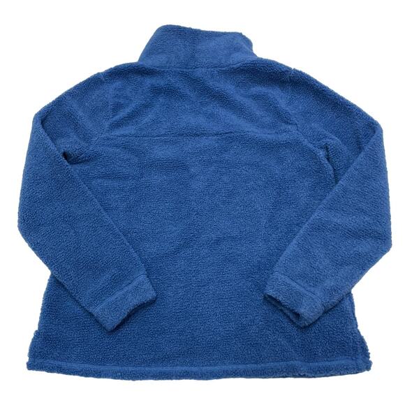 Caslon Sweater Womens Medium Blue 1/4 Zip Fleece Knit Pullover Top - Picture 3 of 7